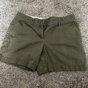 Green size 2 Loft midi shorts